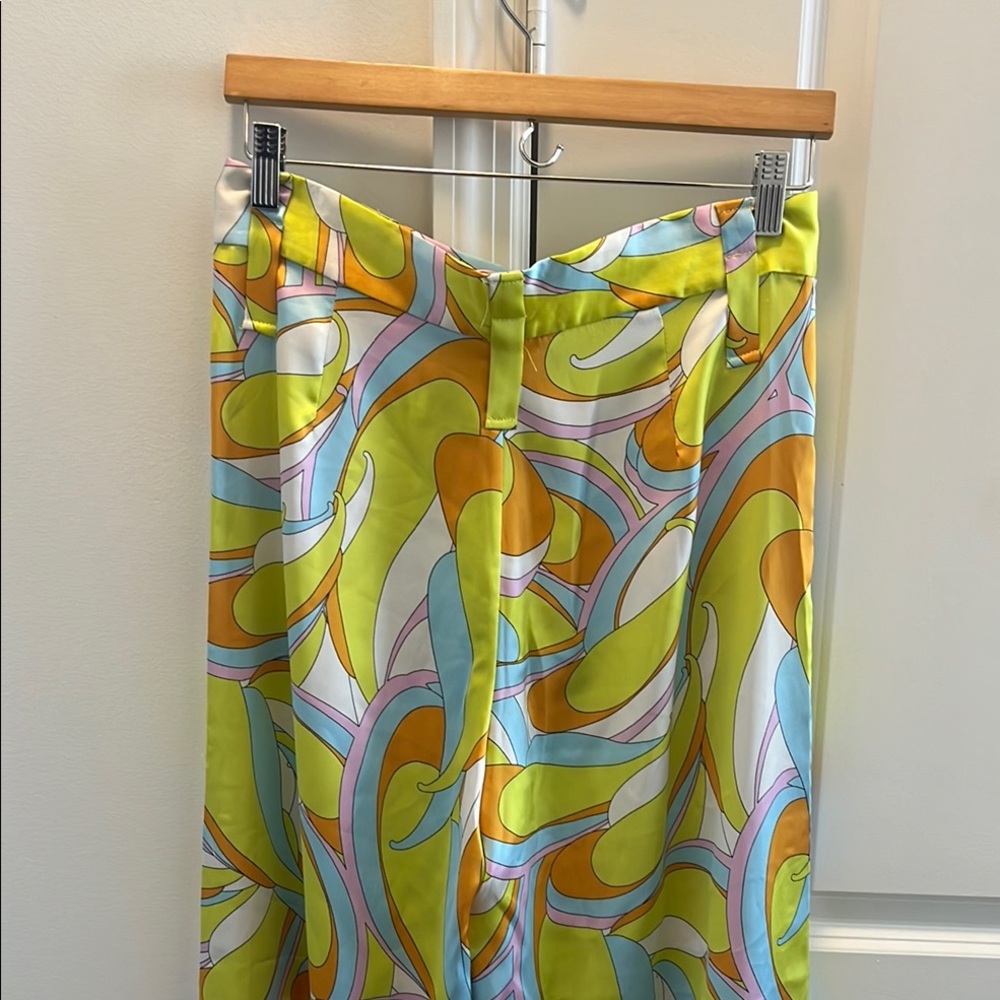 Zara Multicolor Abstract Pattern Pants - Picture 4 of 5
